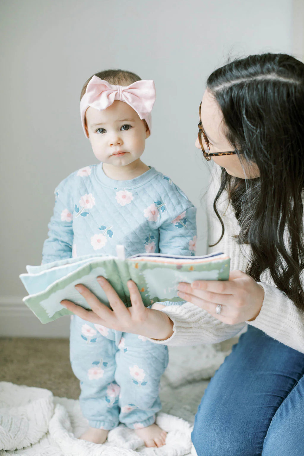 In His Image Fabric Baby Book