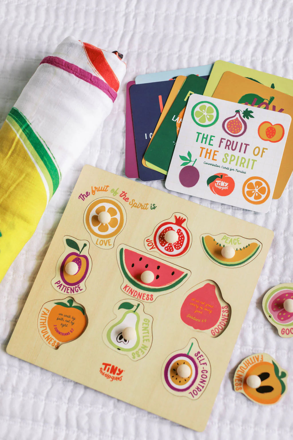 Fruit of the Spirit Wood Puzzle with Scripture