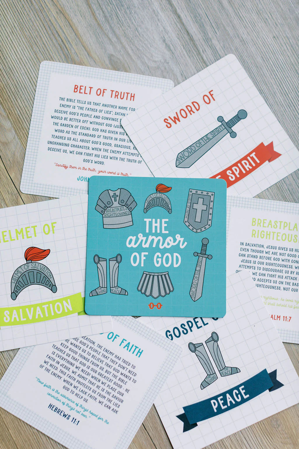 Armor of God Kids Scripture Cards