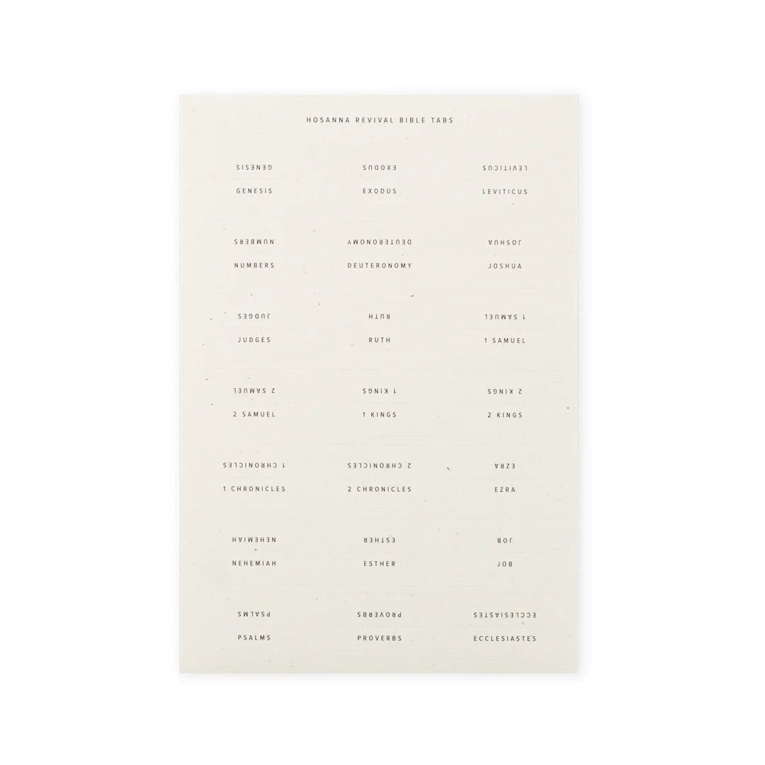 Hosanna Revival Bible Tabs: Black