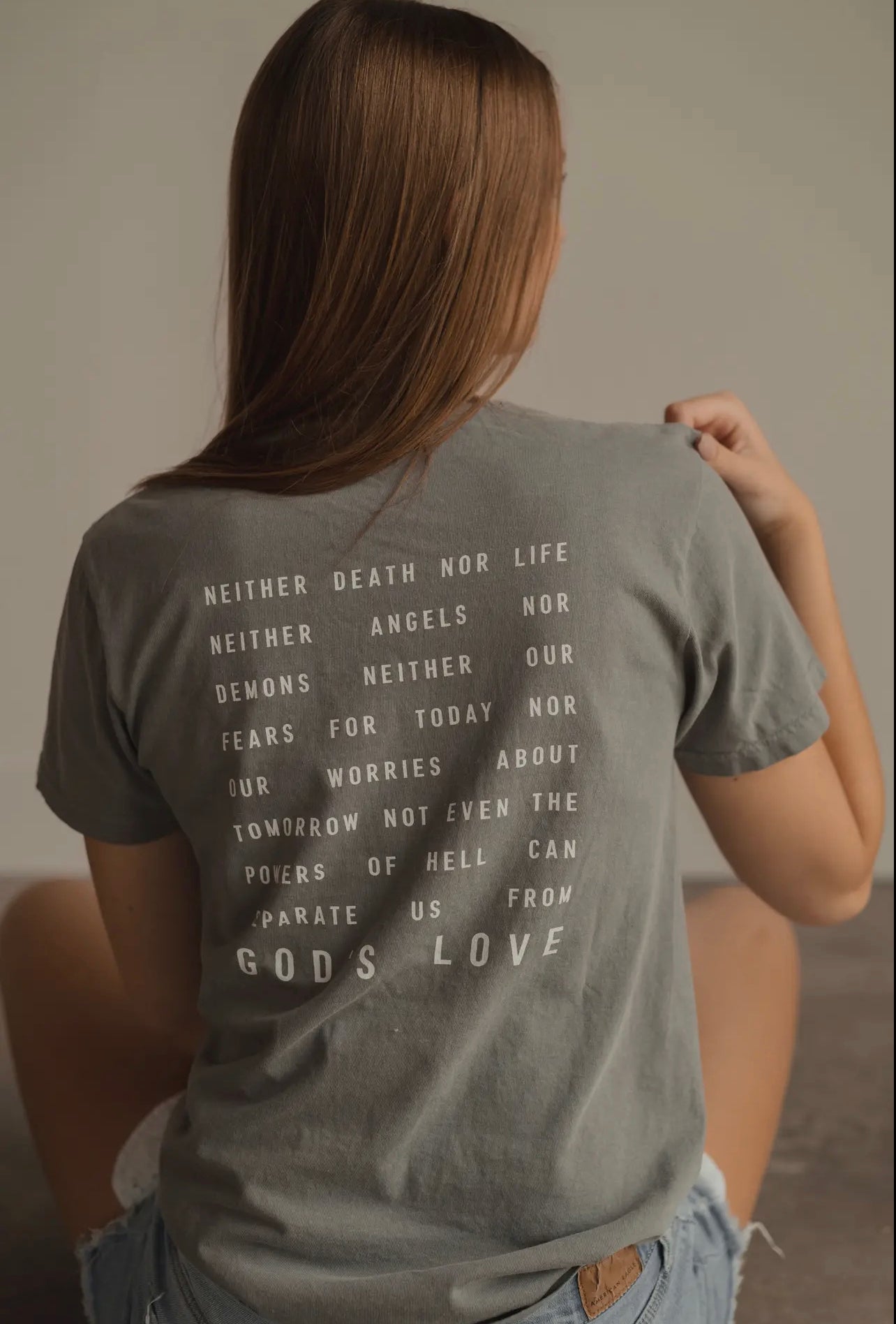 From His Love Tee Romans 8:38