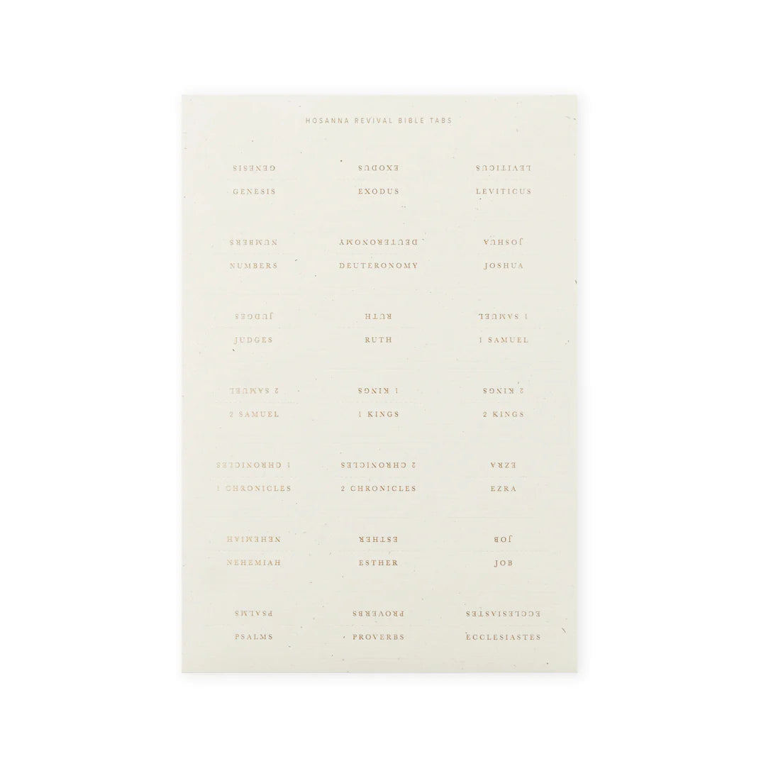 Hosanna Revival Bible Tabs: Gold