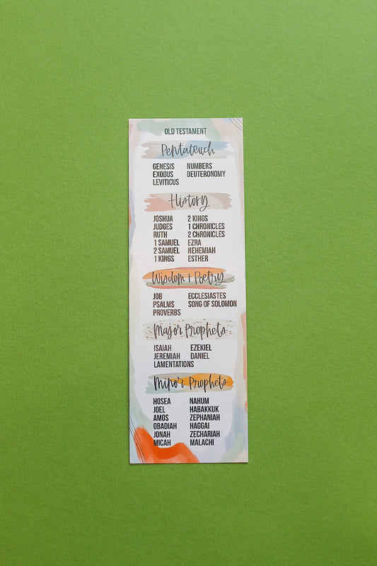 'Neutral Books of the Bible' Paper Bookmark