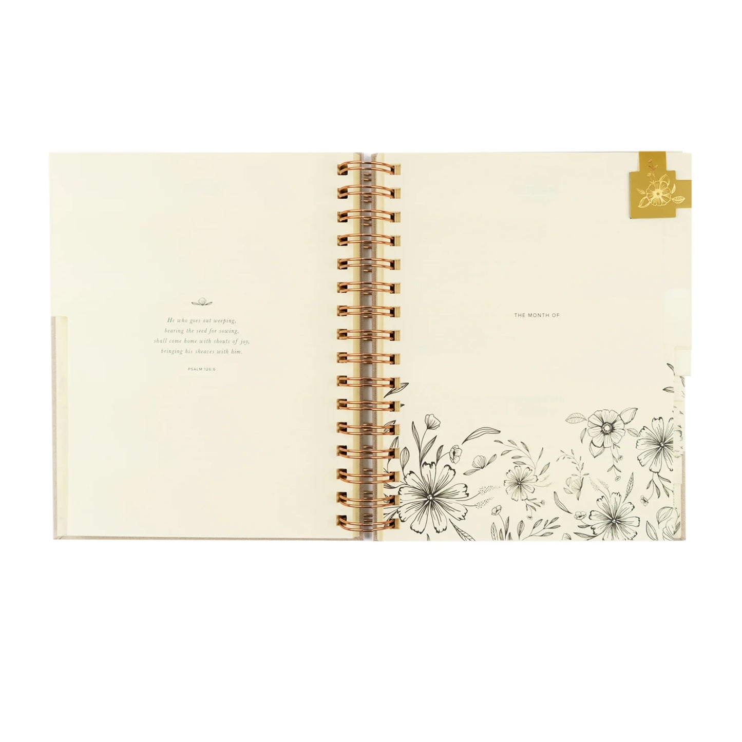 Undated 12 Month Planner: Magnolia Springs Theme