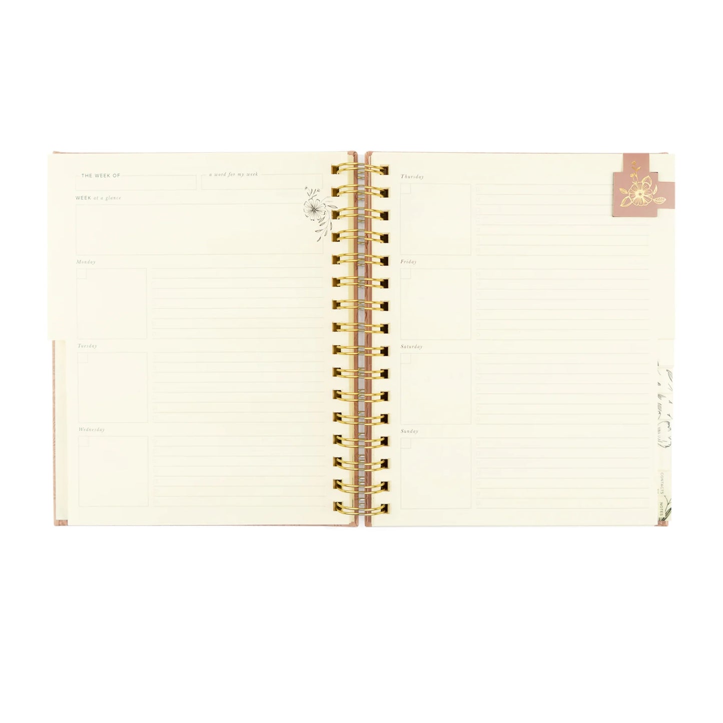 Undated 12 Month Planner: Sonora Theme