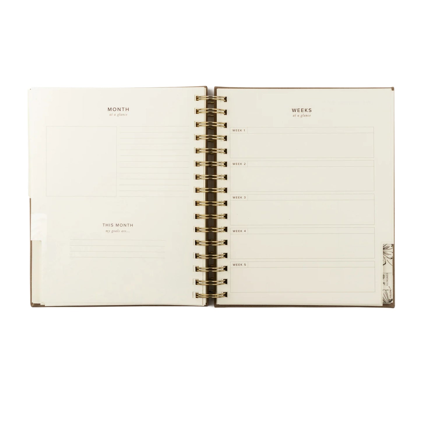 Undated 12 Month Planner: Marlo Theme