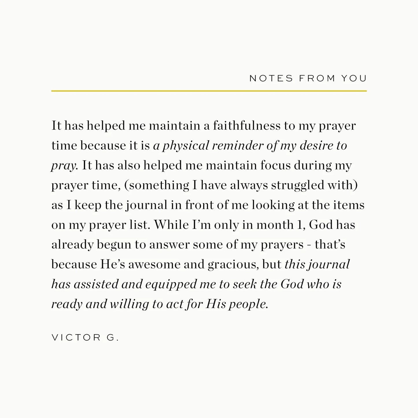 Mens 6 Month Prayer Journal