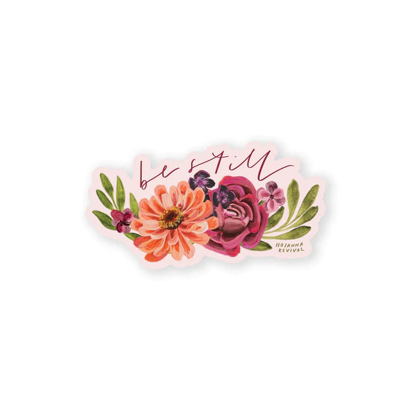 'Be Still' Spring Sticker