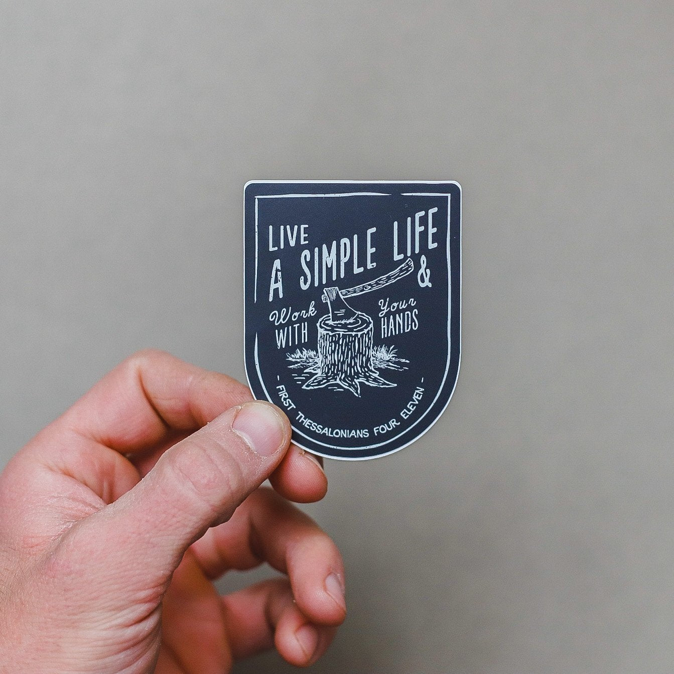 'Live A Simple Life' Sticker