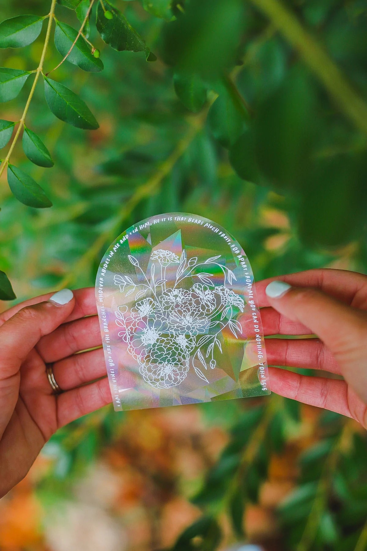 "I Am The Vine" Suncatcher