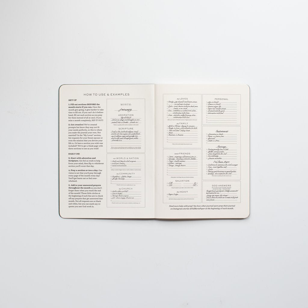 Compose 6 Month Prayer Journal
