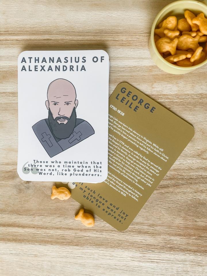 'Fathers of Faith' cards