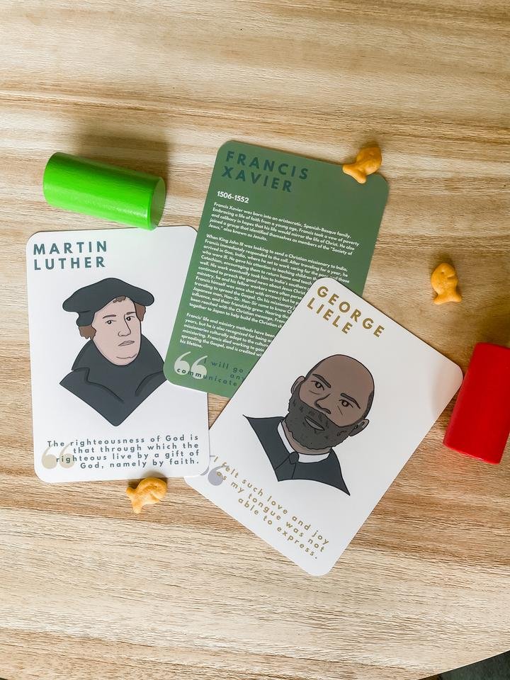 'Fathers of Faith' cards