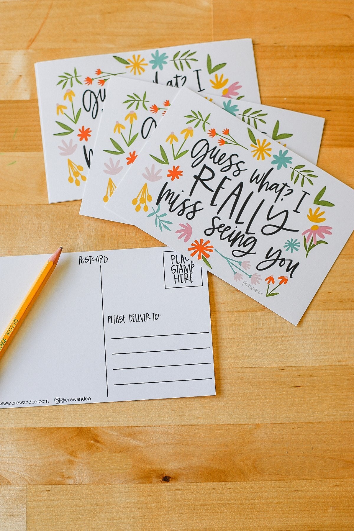 'I Really Miss Seeing You' Postcards