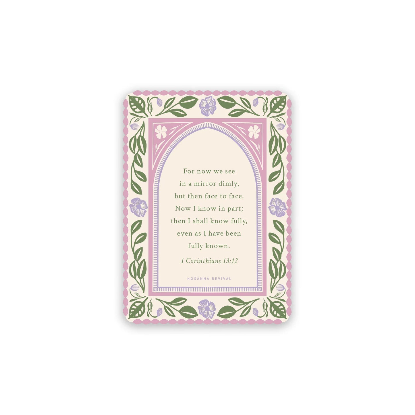 1 Corinthians 13:12 Sticker