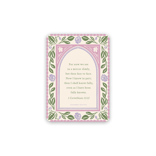 1 Corinthians 13:12 Sticker