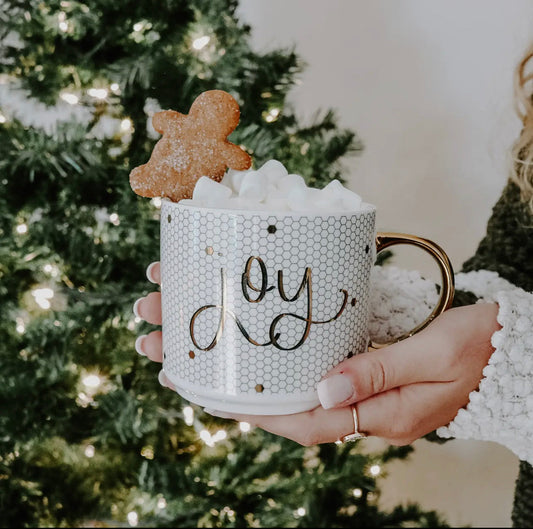 Joy Gold Tile Coffee Mug