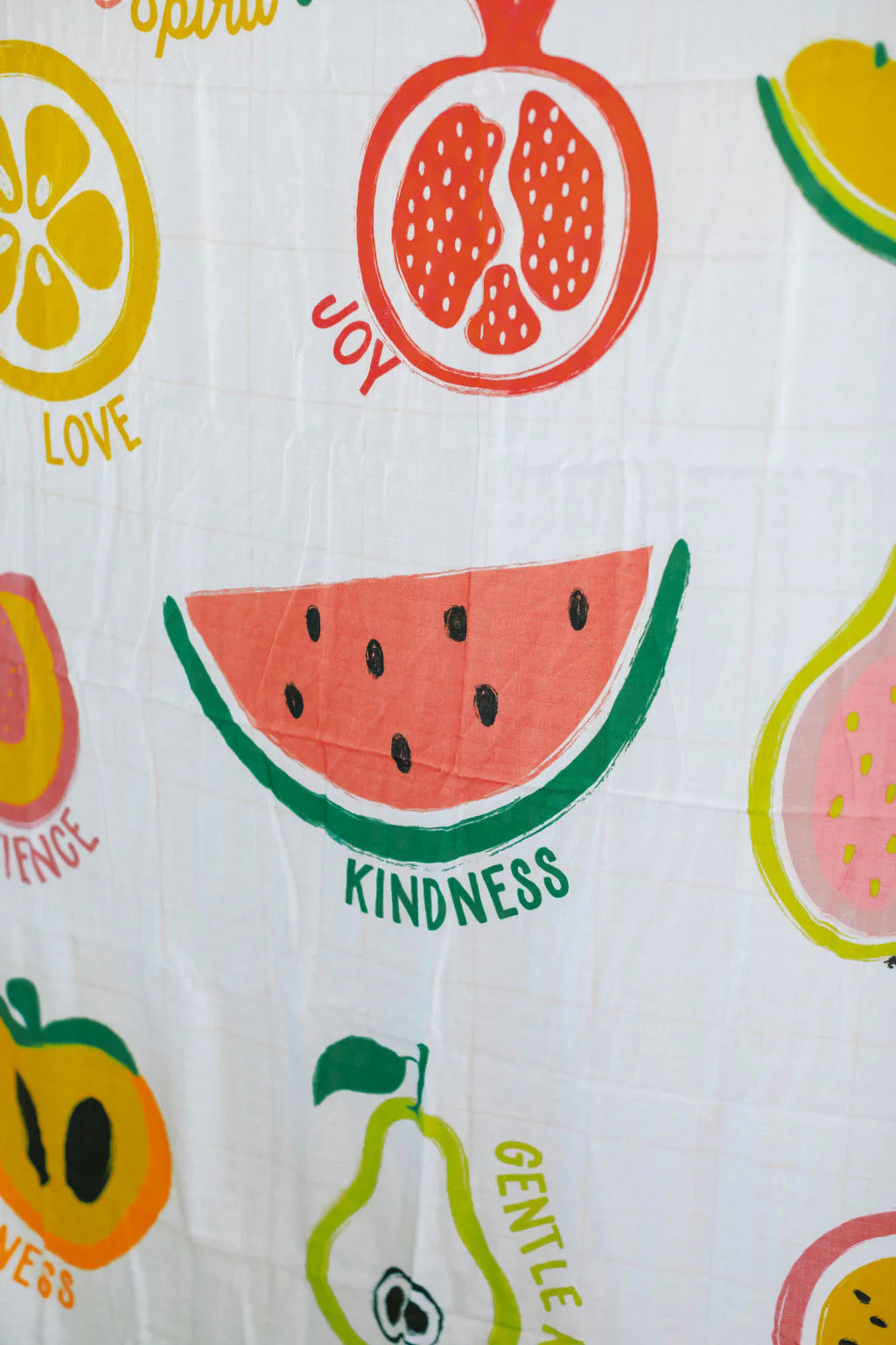 Fruit of the Spirit Muslin Baby Blanket