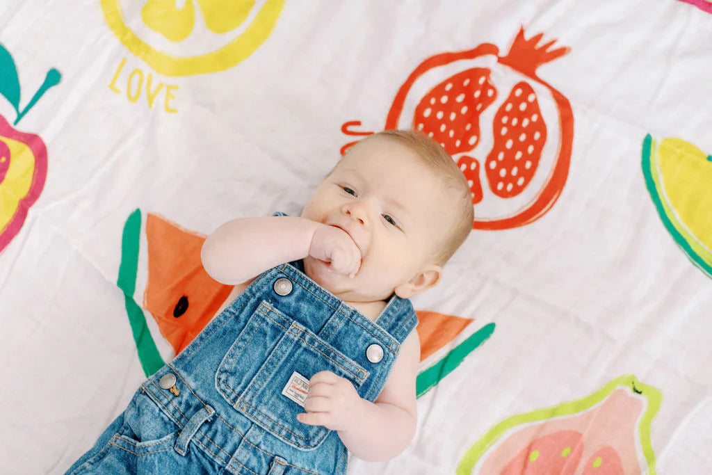 Fruit of the Spirit Muslin Baby Blanket