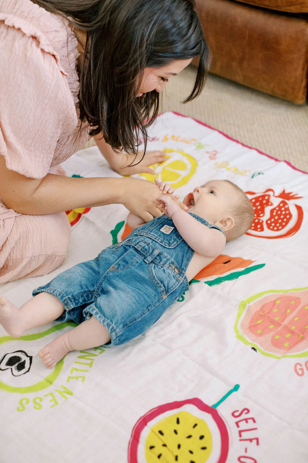 Fruit of the Spirit Muslin Baby Blanket
