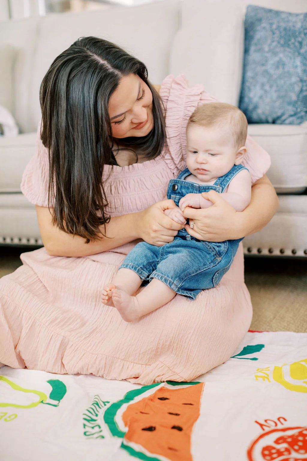 Fruit of the Spirit Muslin Baby Blanket
