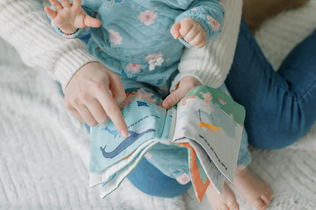 In His Image Fabric Baby Book