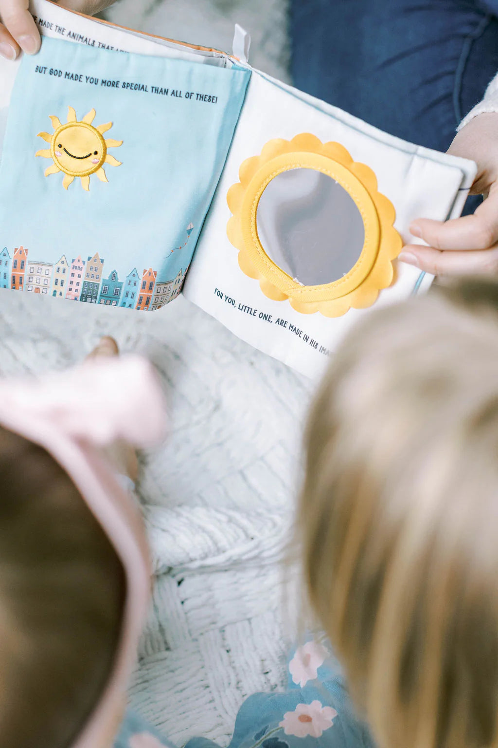 In His Image Fabric Baby Book