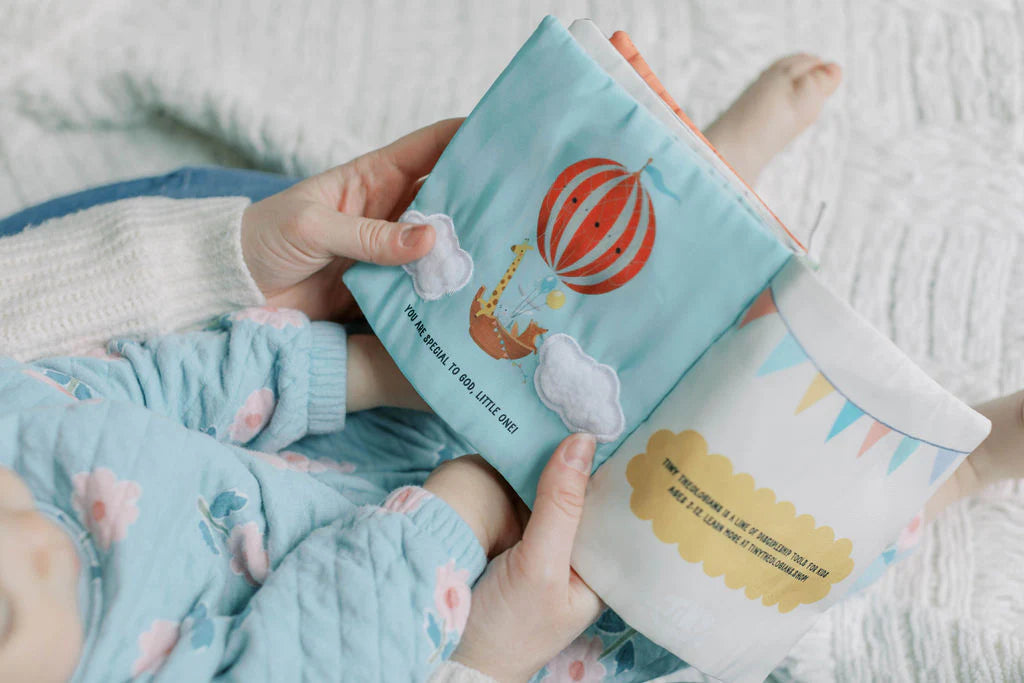 In His Image Fabric Baby Book