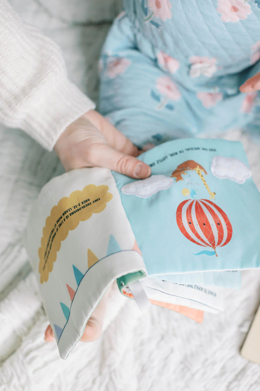 In His Image Fabric Baby Book