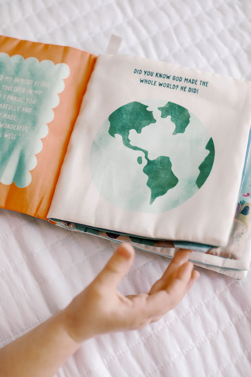 In His Image Fabric Baby Book