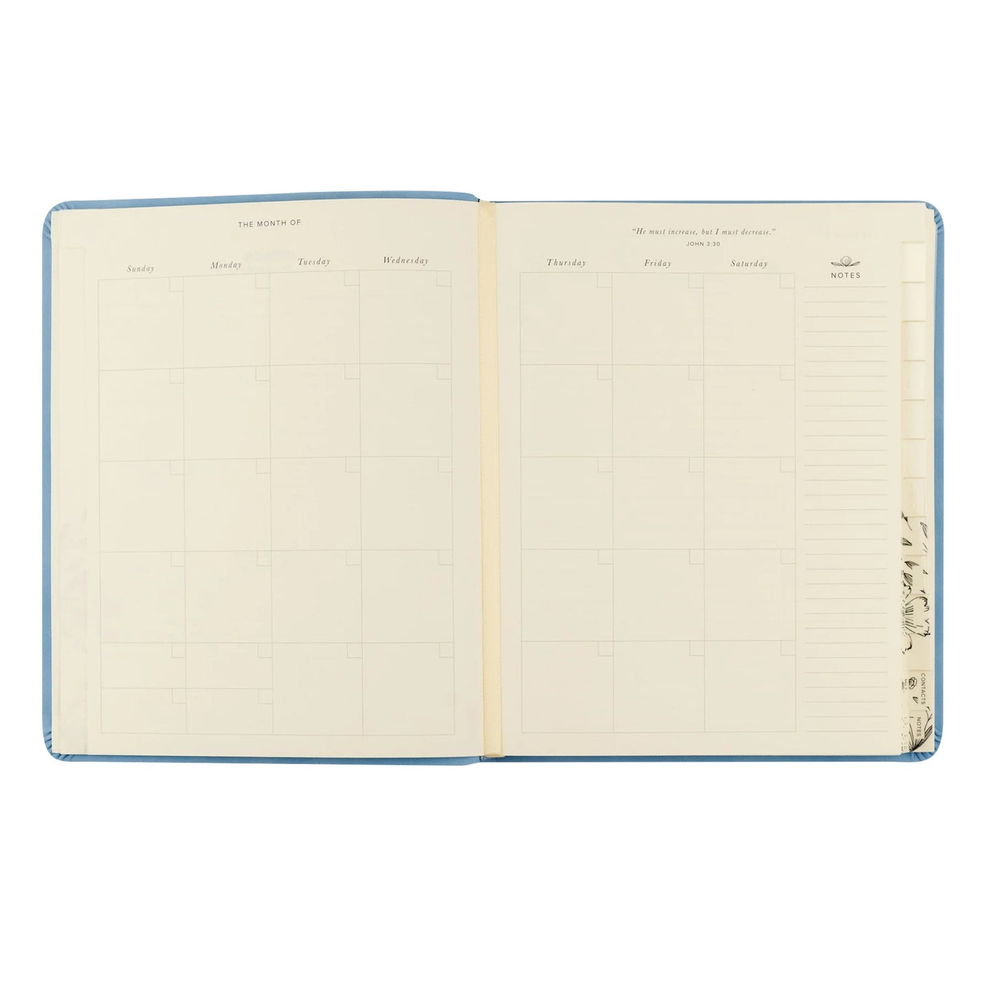 Undated 12 Month Planner: Bethany Theme