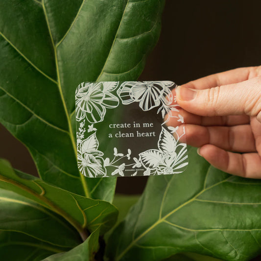 Create In Me A Clean Heart Sticker