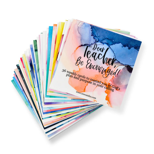 'Dear Teacher' Encouragement Cards