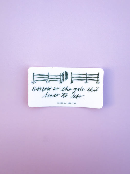 Summerside: Narrow Is The Gate Sticker