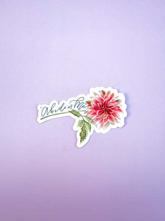 Abide In Me (John 15:5) Sticker