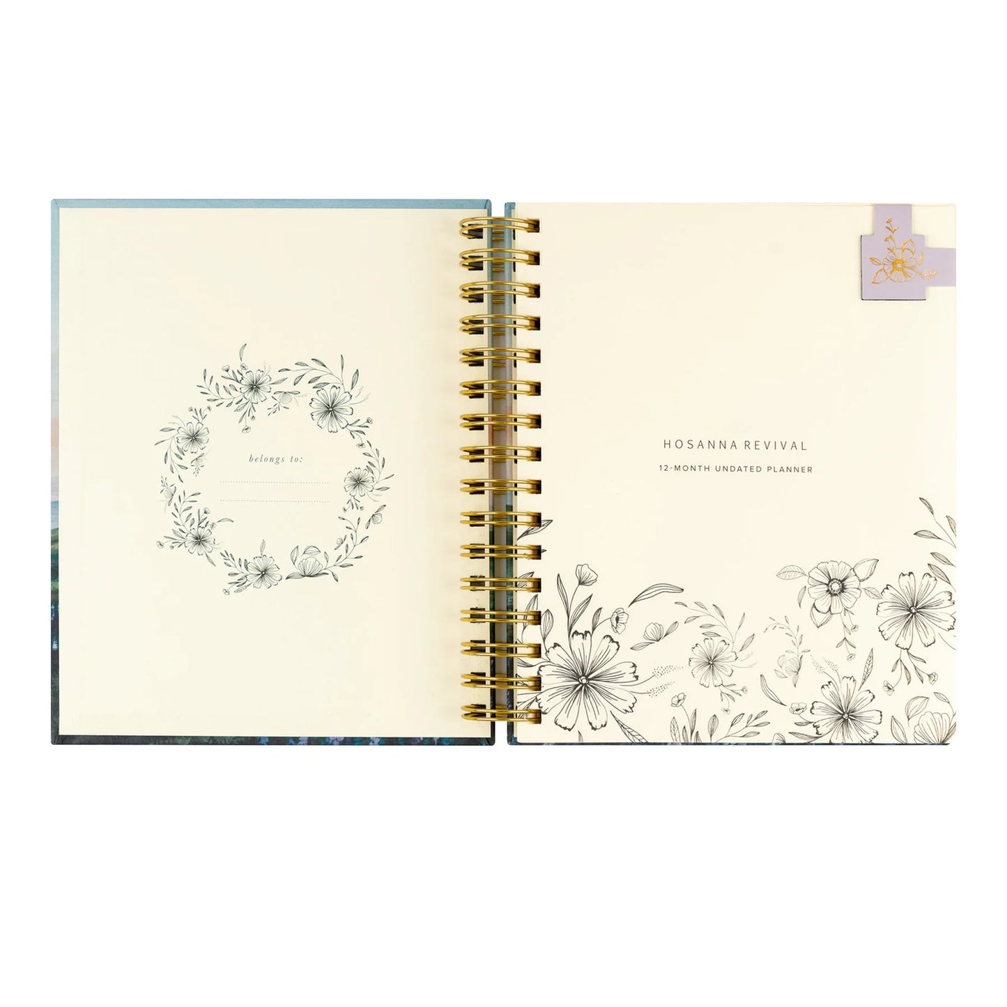 Undated 12 Month Planner: Iceland Theme