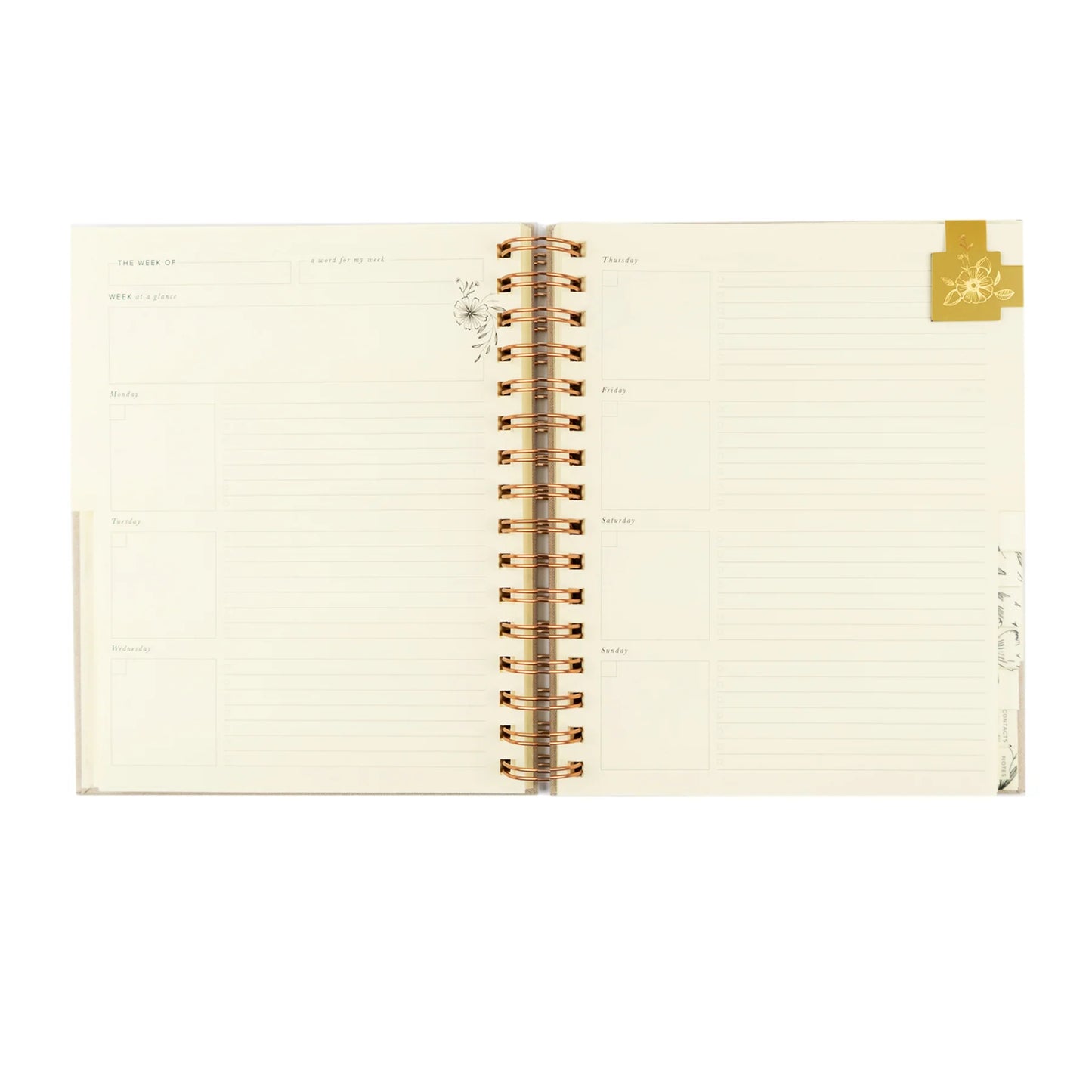 Undated 12 Month Planner: Magnolia Springs Theme