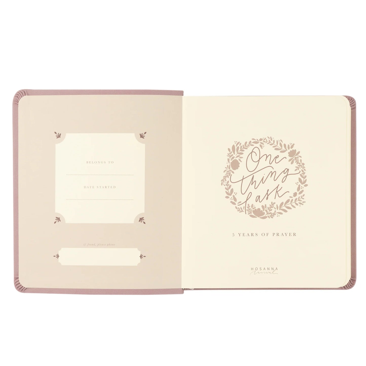 One Thing I Ask 5-Year Prayer Journal: Mauves Theme