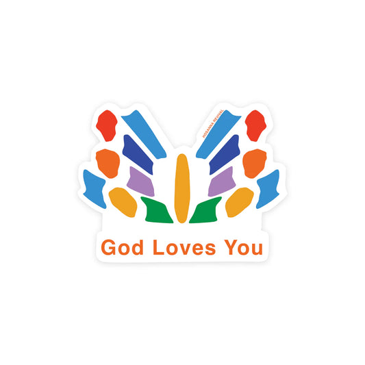 God Loves You Sticker