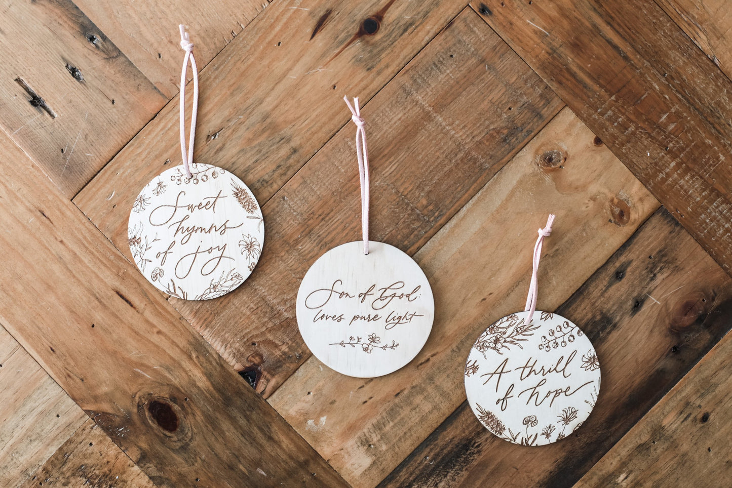 'Songs of Worship' Christmas Ornaments (Set of 3)